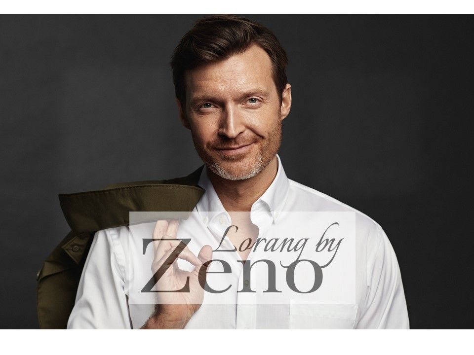 Lorang by Zeno logo bilde med button down skjorte 